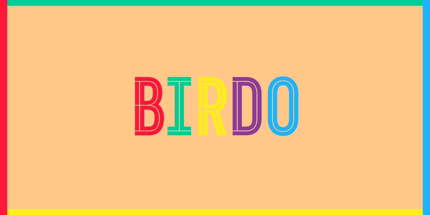 Birdo Font preview
